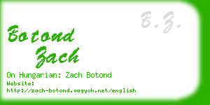 botond zach business card